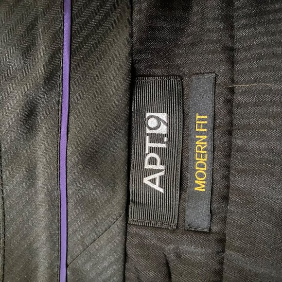 Van Heusen Haggar Mens Dress Pants 40x30 Cool Right Performance Flex Black Khaki - Picture 8 of 11